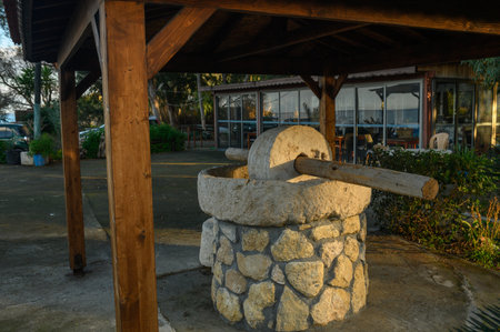 An old stone mill near a restaurant in Cyprus 8
