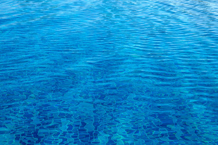 Blue ripped sea water as swimming pool.の写真素材