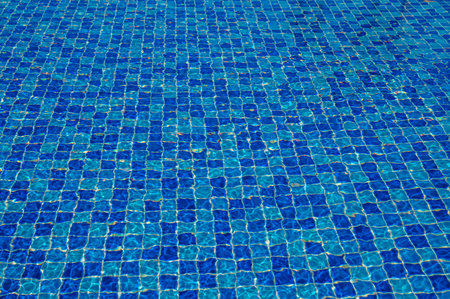Swimming Pool Surface Abstract Backgroundの写真素材