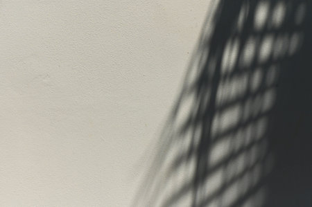 Pastel neutral beige botanical background. Trendy tropical backdrop.1の写真素材