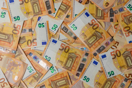 Money, euro, paper money finance background