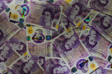 Pile of Twenty Pound Notes