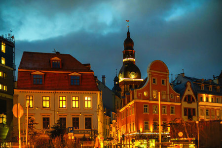 Europe Latvia Riga Tourist places Vacations cityscape Streets