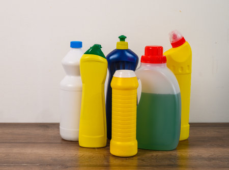 chemical products for cleaning choresの写真素材