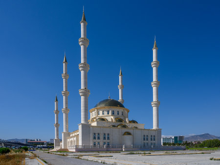 Main Mosque of Northern Cyprus in Nicosiaの写真素材