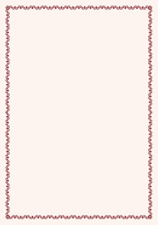 simple ornamental frame. Frame for document, certificate, diploma.のイラスト素材