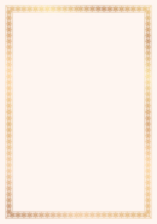Ornamental golden frameのイラスト素材