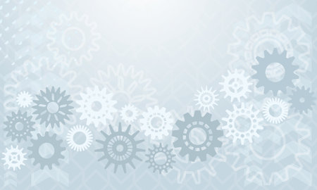 Vector background with gearsのイラスト素材