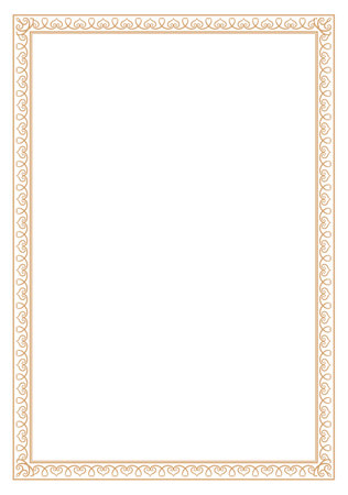 Beautiful vintage invitation frameのイラスト素材