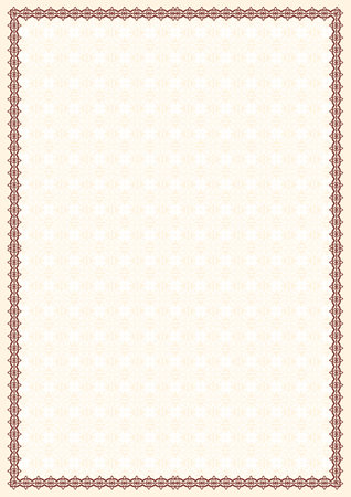 Frame with a background for a certificateの写真素材
