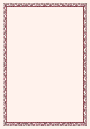 Frame with flowers. Ornamental frame for invitationのイラスト素材