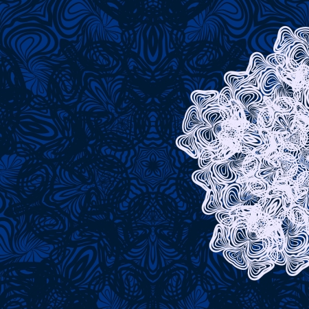 Half of white napkin on blue background. Pattern can be used as invitation card, background of web page etcのイラスト素材