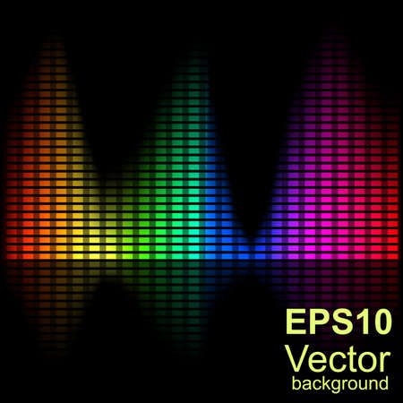 Abstract bright spectral chart with instability measures.のイラスト素材