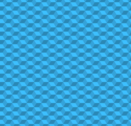 Abstract blue seamless pattern like as cubesのイラスト素材