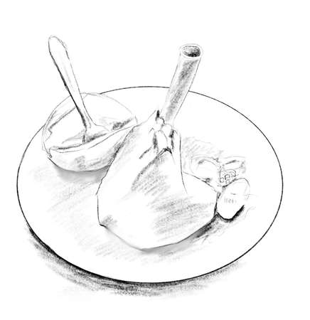 Traditional cyprus roast lambの写真素材