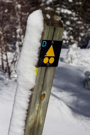 Hiking trail signage