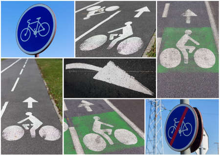 Image composition related to urban amenities for cyclingの写真素材