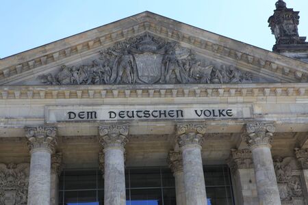 the reichstag in berlinのeditorial素材