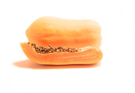 Papaya cutの写真素材