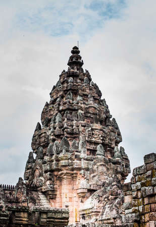 Image of the Pagoda Prasat Phanom Rung Historical Park.の写真素材