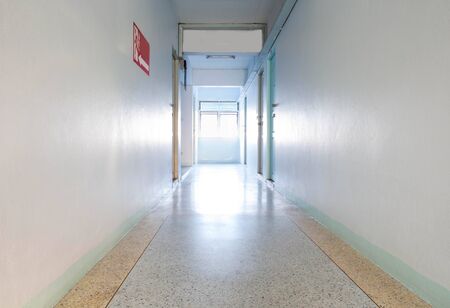 pathway in the building empty room with light.のeditorial素材