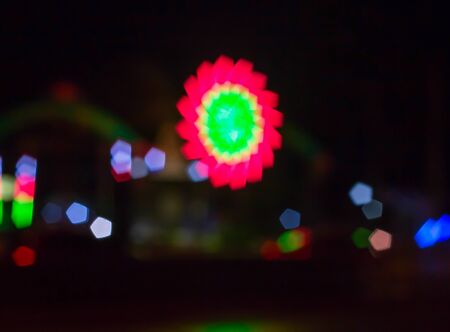 Blurred lights celebrate and Bokeh backgroundの写真素材