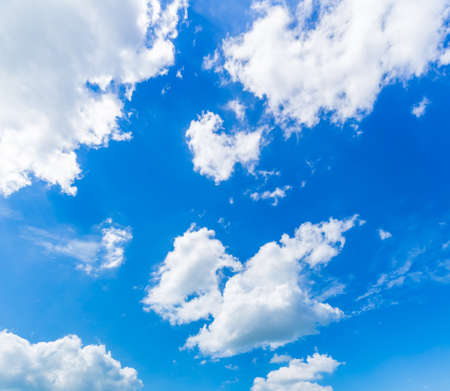 clouds against blue sky blackgroundの写真素材
