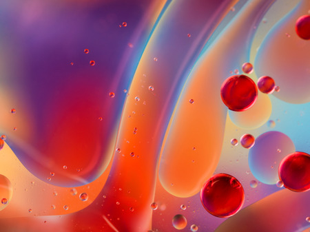 beautiful abstract colorful background, oil on water surface