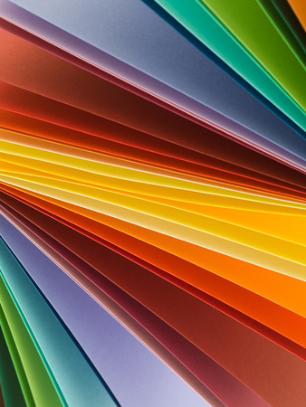 macro image of multi colored paper. abstract background