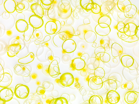 green onion slices mixed textureの写真素材