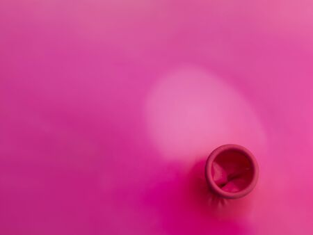 deep pink balloon holeの写真素材