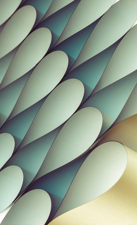 Green turquoise and Blue background abstract  colored  paper art illustration set. Contrast colors. Layout design for banners presentations, flyers, posters and invitationsの写真素材