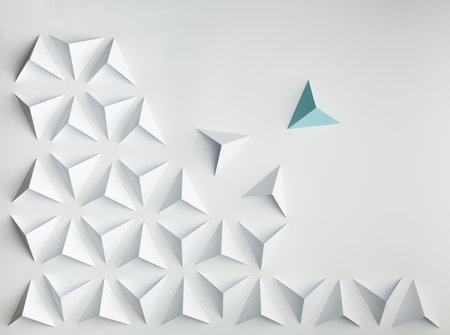 abstract paper  background concept leadership conflictの写真素材
