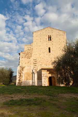 Sant Antimo Abbey near Montalcino in Tuscany, Italy のeditorial素材