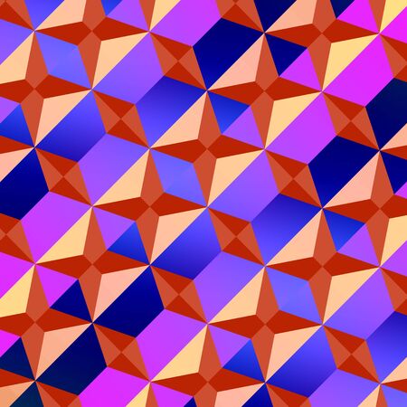 3D-Like Texture - Compass Pattern - Vintage Purple Repetitive Shapesの写真素材