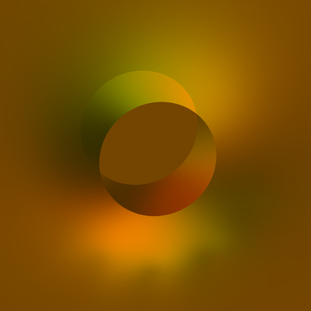 Flat 3d Isometric Hole - Abstract Orange Background - Modern Design - Soft Yellow Green Digitally Generated Image - Creative Art - Digital Illustration - Round Circle Shape - Artistic Style - Smooth Wall Drilling - Special Unique Artworkの写真素材