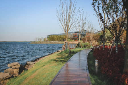 Star hotel by the lakeのeditorial素材