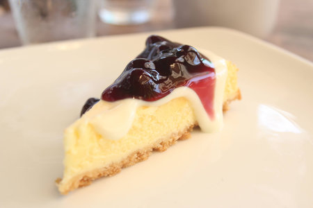 Blueberry Cheese Cakeの写真素材