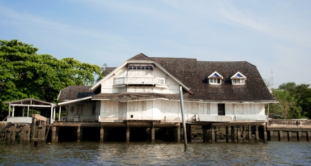 White house by the river Thamesのeditorial素材