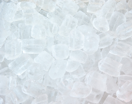 Background of blue ice cubesの写真素材