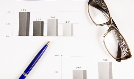 Business report,The workplace of businessの写真素材