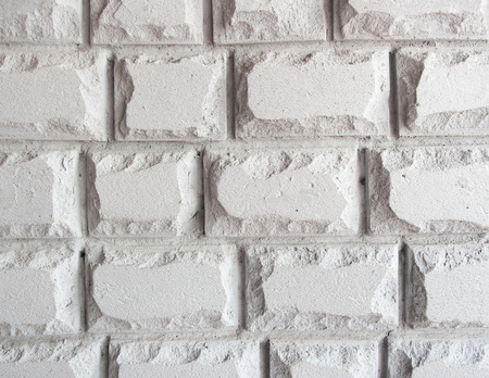 White brick wall, perfect as a background, square photographの写真素材