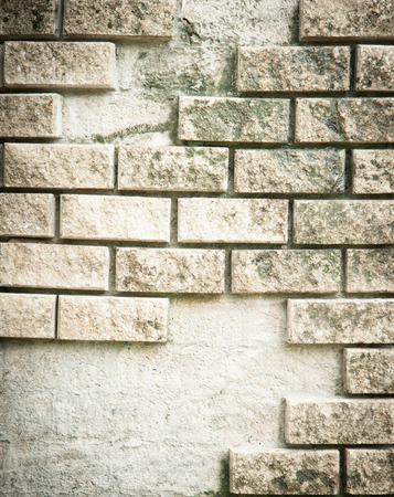 Worn white wallの写真素材