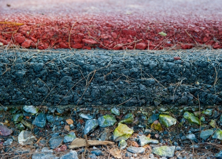 Layer of asphalt roadの写真素材
