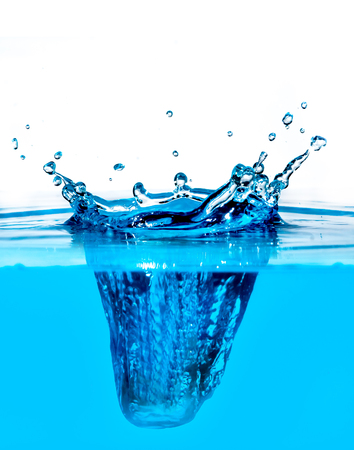 Splash water isolated on white background.の写真素材