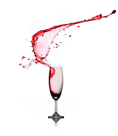 Red wine splashの写真素材