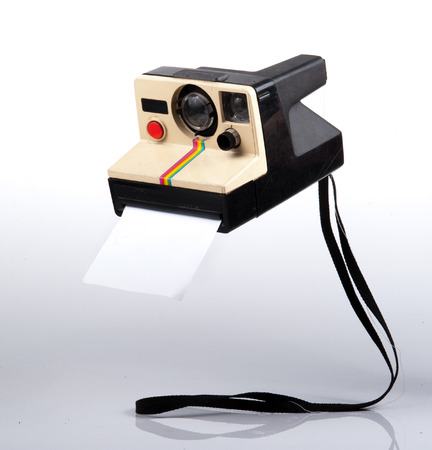 Instant camera, with clipping path