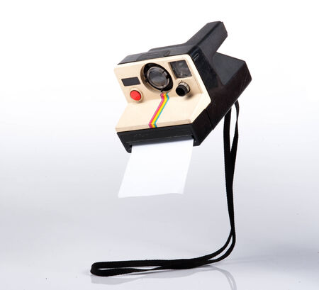 Instant camera, with clipping pathの写真素材