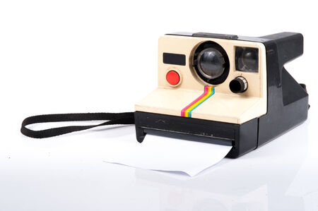 Instant camera, with clipping pathの写真素材