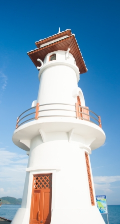 Lighthouse on the island, Koh Chang, Thailandの写真素材